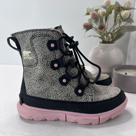 Youth Sorel Explorer Cozy Faux Shearling Winter Boot NY4897-260 Kid’s 5 - Picture 1 of 9